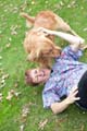 Sammie and her Golden